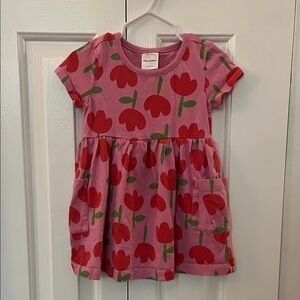 Hanna Andersson Pink and Red Floral Dress